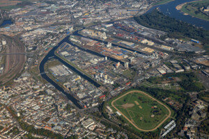 Luftbild 2021 Hafen Neuss
