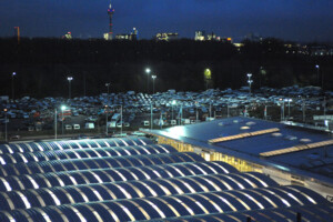 Nachtaufnahme Neusser Hafen